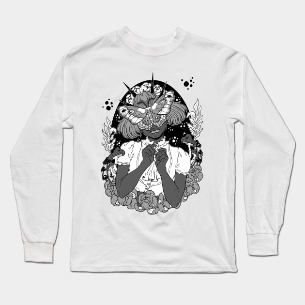 The Seer Long Sleeve T-Shirt by WildSkullflowerArt